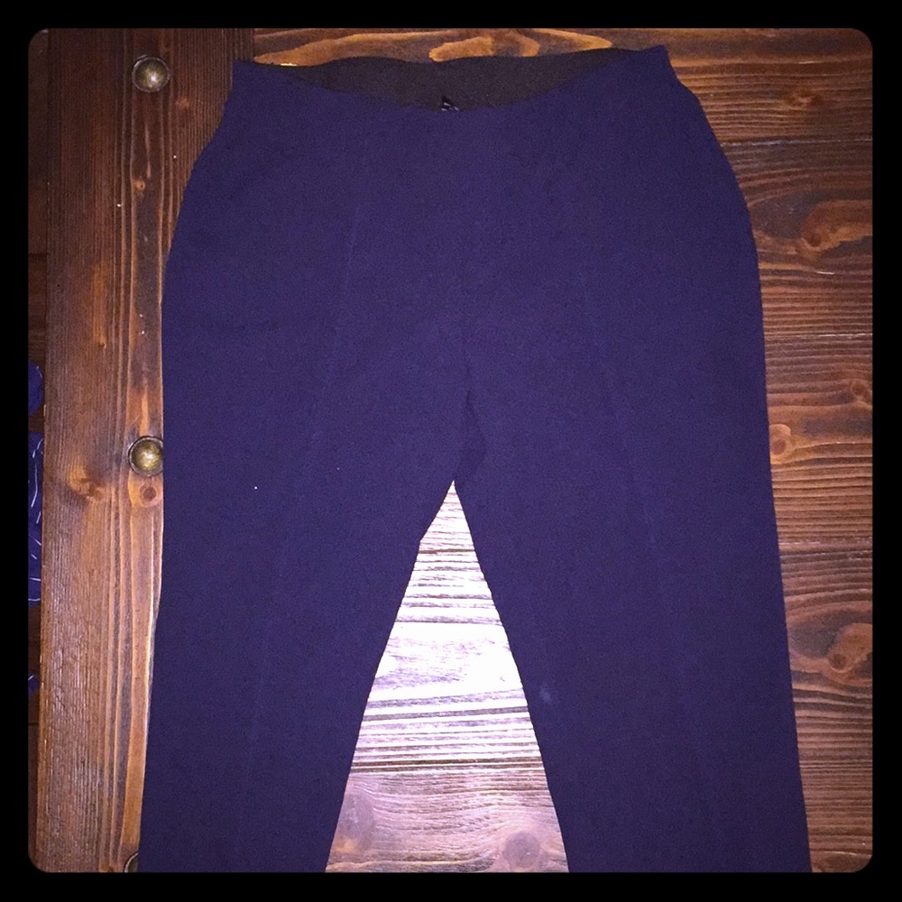 High waisted Navy work pants